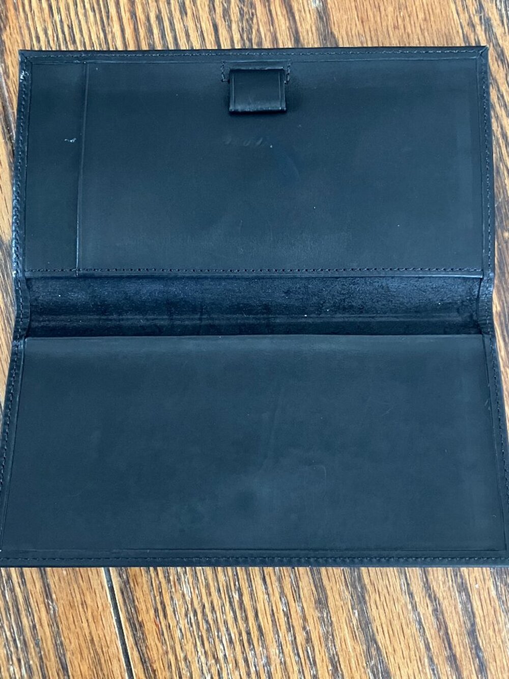 Vintage Coach Black Leather Wallet w/ Checkbook Holder - Picture 8 of 9